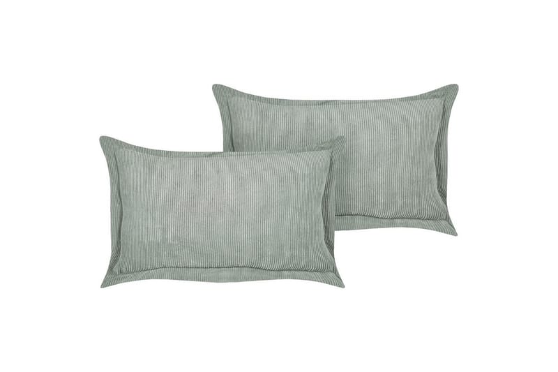 Prydnadskuddar Zinnia set om 2 Grön, Rektangulär - Grön, Rektangulär - Textil & mattor - Kudde & kuddfodral - Prydnadskudde & soffkudde