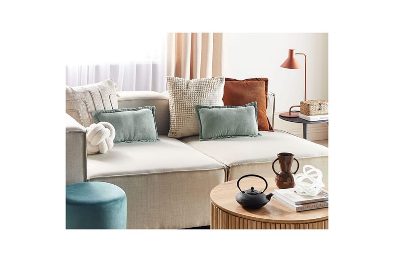 Prydnadskuddar Zinnia set om 2 Grön, Rektangulär - Grön, Rektangulär - Textil & mattor - Kudde & kuddfodral - Prydnadskudde & soffkudde