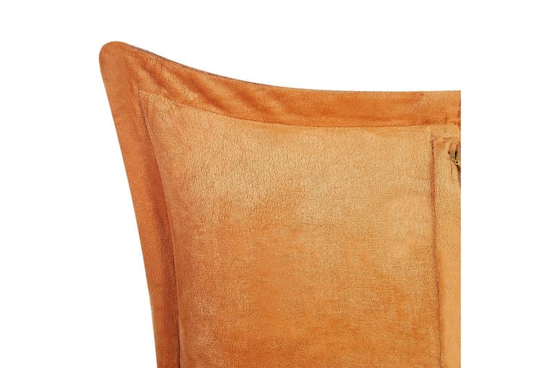 Prydnadskuddar Zinnia set om 2 Orange, Fyrkantig - Orange, Fyrkantig - Textil & mattor - Kudde & kuddfodral - Prydnadskudde & soffkudde
