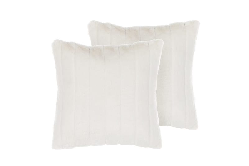 Prydnadskuddar Pumila set om 2 Vit - Vit - Textil & mattor - Kudde & kuddfodral - Prydnadskudde & soffkudde