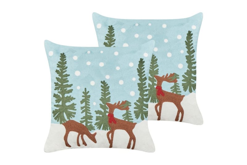 Prydnadskuddar Peppermint set om 2