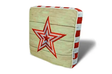 Gravel Kudde 42x42 cm - Röd/Vit - Textil & mattor - Kudde & kuddfodral - Prydnadskudde & soffkudde