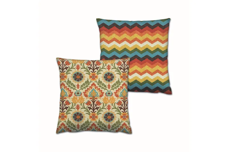 Gravel Kudde 43x43 cm 2-pack, Multi