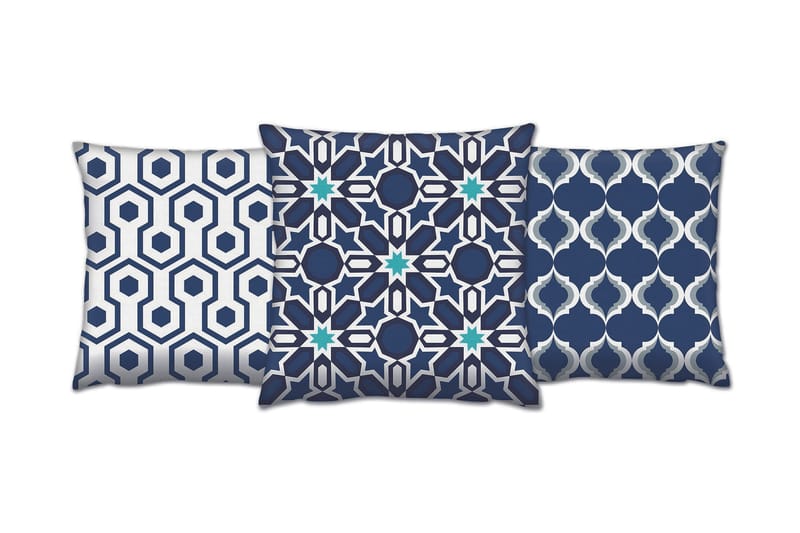 Gravel Kudde 43x43 cm 3-pack - Multi - Textil & mattor - Kudde & kuddfodral - Prydnadskudde & soffkudde