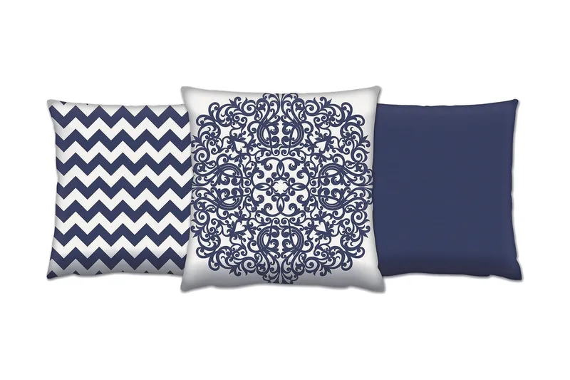 Gravel Kudde 43x43 cm 3-pack, Multi