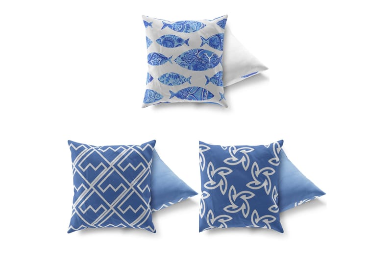 Gravel Kudde 43x43 cm 3-pack - Multi - Textil & mattor - Kudde & kuddfodral - Prydnadskudde & soffkudde