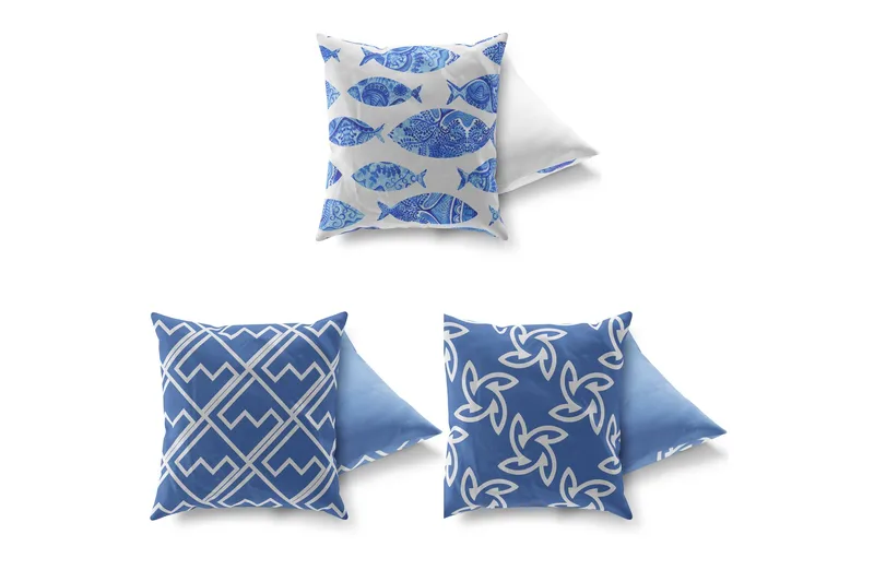 Gravel Kudde 43x43 cm 3-pack - Multi - Textil & mattor - Kudde & kuddfodral - Prydnadskudde & soffkudde