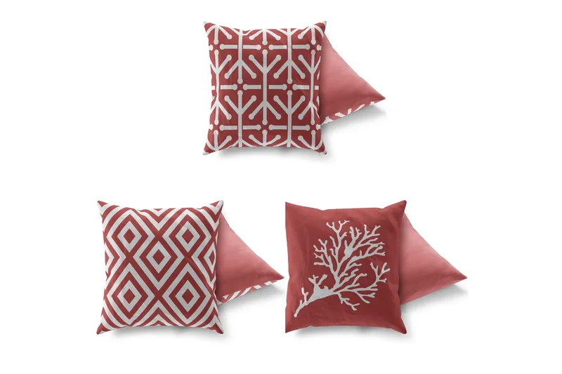 Gravel Kudde 43x43 cm 3-pack - Multi - Textil & mattor - Kudde & kuddfodral - Prydnadskudde & soffkudde