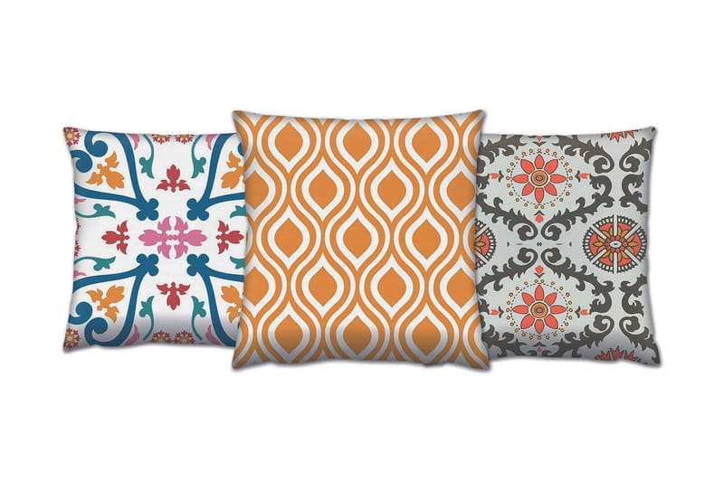 Gravel Kudde 43x43 cm 3-pack, Multi