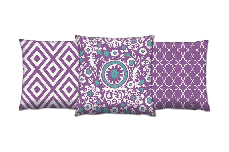 Gravel Kudde 43x43 cm 3-pack - Multi - Textil & mattor - Kudde & kuddfodral - Prydnadskudde & soffkudde