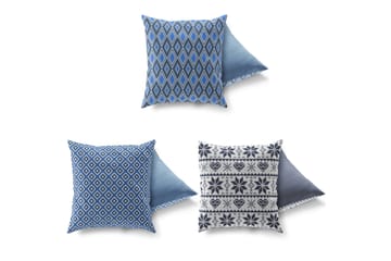 Gravel Kudde 43x43 cm 3-pack - Multi - Textil & mattor - Kudde & kuddfodral - Prydnadskudde & soffkudde