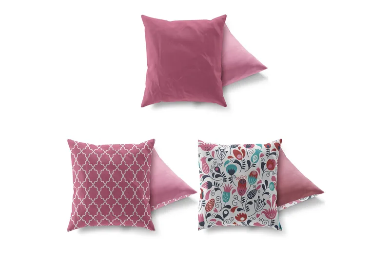 Gravel Kudde 43x43 cm 3-pack - Multi - Textil & mattor - Kudde & kuddfodral - Prydnadskudde & soffkudde