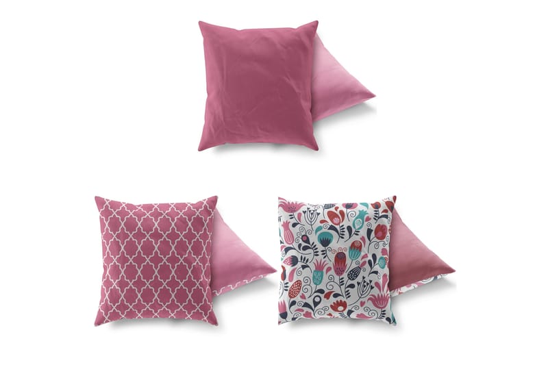 Gravel Kudde 43x43 cm 3-pack - Multi - Textil & mattor - Kudde & kuddfodral - Prydnadskudde & soffkudde