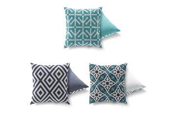 Gravel Kudde 43x43 cm 3-pack - Multi - Textil & mattor - Kudde & kuddfodral - Prydnadskudde & soffkudde