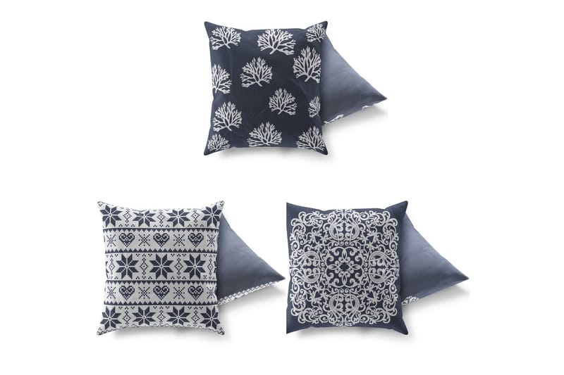 Gravel Kudde 43x43 cm 3-pack - Multi - Textil & mattor - Kudde & kuddfodral - Prydnadskudde & soffkudde