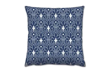 Gravel Kudde 43x43 cm - Blå/Vit - Textil & mattor - Kudde & kuddfodral - Prydnadskudde & soffkudde