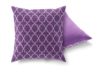 Gravel Kudde 43x43 cm - Lila/Vit - Textil & mattor - Kudde & kuddfodral - Prydnadskudde & soffkudde