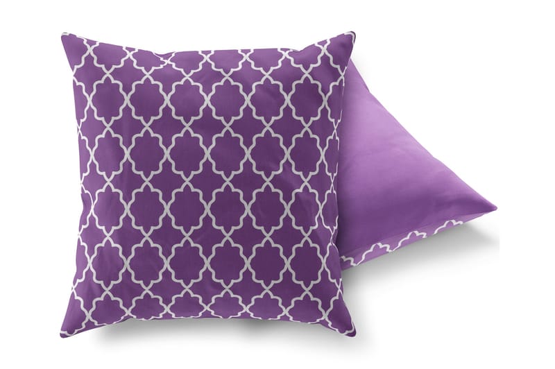 Gravel Kudde 43x43 cm - Lila/Vit - Textil & mattor - Kudde & kuddfodral - Prydnadskudde & soffkudde