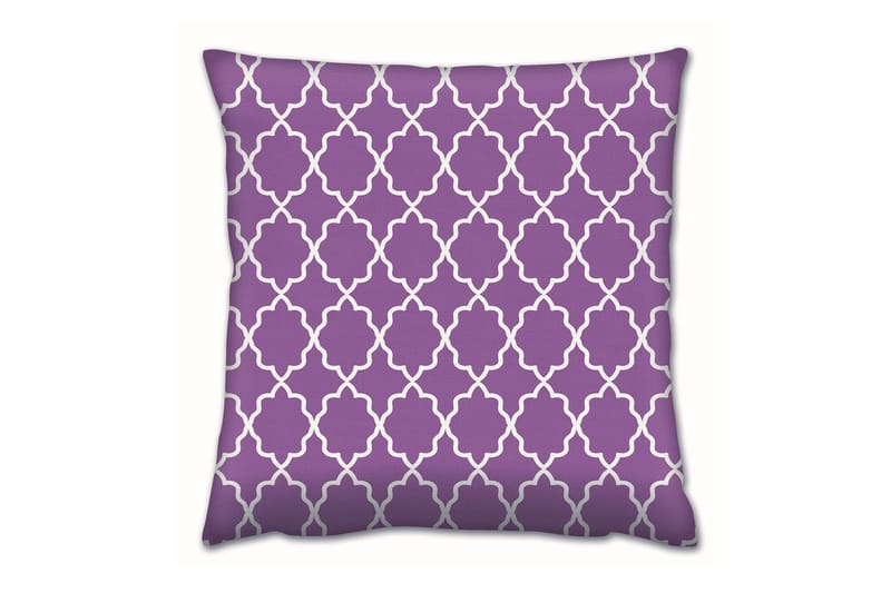 Gravel Kudde 43x43 cm, Lila/Vit