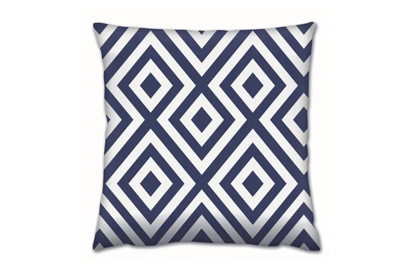 Gravel Kudde 43x43 cm, Mörkblå