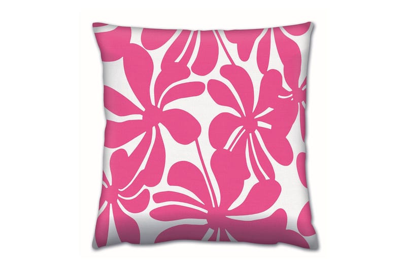 Gravel Kudde 43x43 cm, Rosa/Vit
