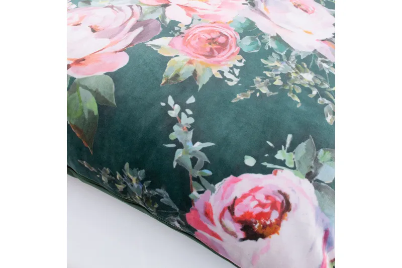 Holly Prydnadskudde 65x65 cm Rosa/Mörkgrå - Textil & mattor - Kudde & kuddfodral - Prydnadskudde & soffkudde