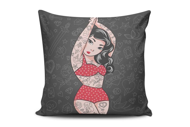 Kudde Cushion Love 45x45 cm - Flerfärgad - Textil & mattor - Kudde & kuddfodral - Prydnadskudde & soffkudde