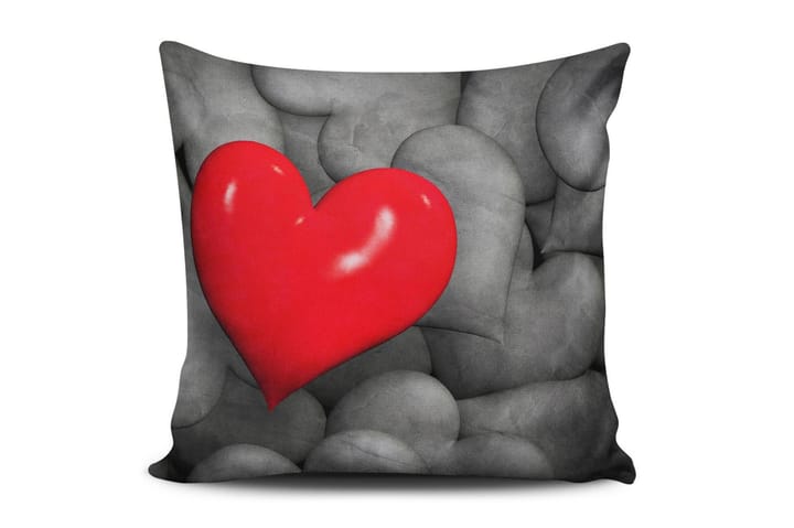 Kudde Cushion Love 45x45 cm - Flerfärgad - Prydnadskudde & soffkudde