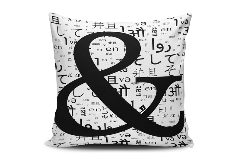 Kudde Cushion Love 45x45 cm - Flerfärgad - Prydnadskudde & soffkudde