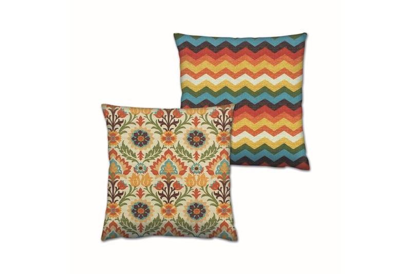 Kudde Gravel 43x43 cm 2-pack - Flerfärgad - Textil & mattor - Kudde & kuddfodral - Prydnadskudde & soffkudde