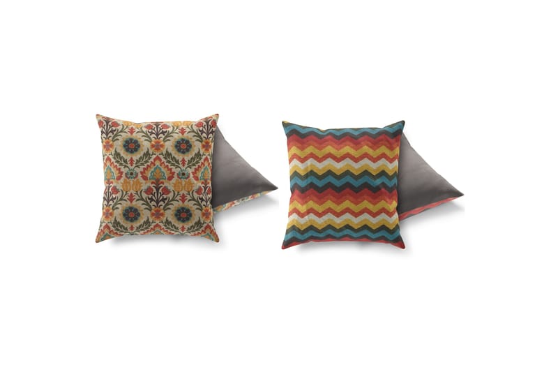 Kudde Gravel 43x43 cm 2-pack - Flerfärgad - Textil & mattor - Kudde & kuddfodral - Prydnadskudde & soffkudde