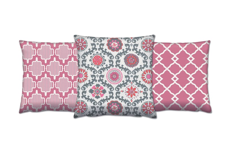 Kudde Gravel 43x43 cm 3-pack - Flerfärgad - Textil & mattor - Kudde & kuddfodral - Prydnadskudde & soffkudde