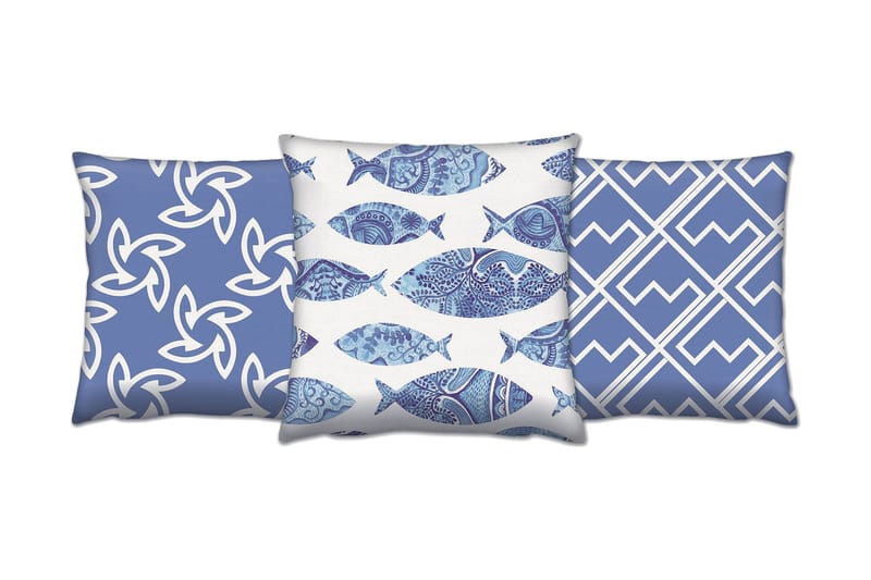 Kudde Gravel 43x43 cm 3-pack - Flerfärgad - Textil & mattor - Kudde & kuddfodral - Prydnadskudde & soffkudde