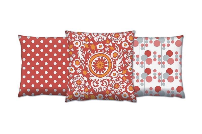 Kudde Gravel 43x43 cm 3-pack - Flerfärgad - Textil & mattor - Kudde & kuddfodral - Prydnadskudde & soffkudde