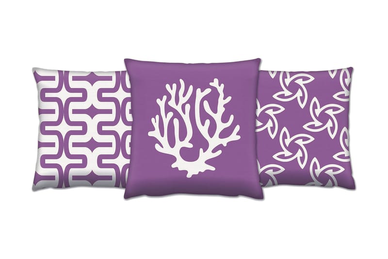 Kudde Gravel 43x43 cm 3-pack - Flerfärgad - Textil & mattor - Kudde & kuddfodral - Prydnadskudde & soffkudde