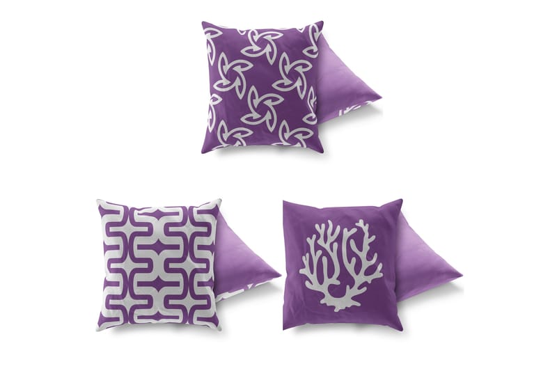 Kudde Gravel 43x43 cm 3-pack - Flerfärgad - Textil & mattor - Kudde & kuddfodral - Prydnadskudde & soffkudde