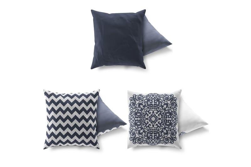 Kudde Gravel 43x43 cm 3-pack - Flerfärgad - Textil & mattor - Kudde & kuddfodral - Prydnadskudde & soffkudde