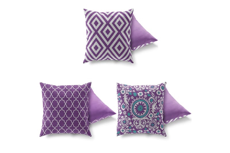 Kudde Gravel 43x43 cm 3-pack - Flerfärgad - Textil & mattor - Kudde & kuddfodral - Prydnadskudde & soffkudde