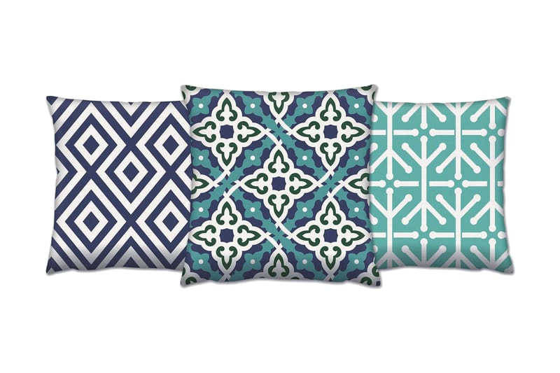 Kudde Gravel 43x43 cm 3-pack - Flerfärgad - Textil & mattor - Kudde & kuddfodral - Prydnadskudde & soffkudde
