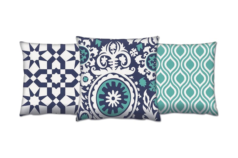 Kudde Gravel 43x43 cm 3-pack - Flerfärgad - Textil & mattor - Kudde & kuddfodral - Prydnadskudde & soffkudde