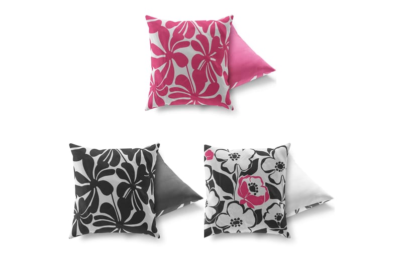 Kudde Gravel 43x43 cm 3-pack - Flerfärgad - Textil & mattor - Kudde & kuddfodral - Prydnadskudde & soffkudde