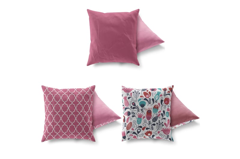 Kudde Gravel 43x43 cm 3-pack - Flerfärgad - Textil & mattor - Kudde & kuddfodral - Prydnadskudde & soffkudde