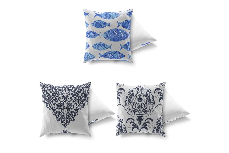 Kudde Gravel 43x43 cm 3-pack - Flerfärgad - Textil & mattor - Kudde & kuddfodral - Prydnadskudde & soffkudde