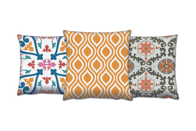 Kudde Gravel 43x43 cm 3-pack - Flerfärgad - Textil & mattor - Kudde & kuddfodral - Prydnadskudde & soffkudde