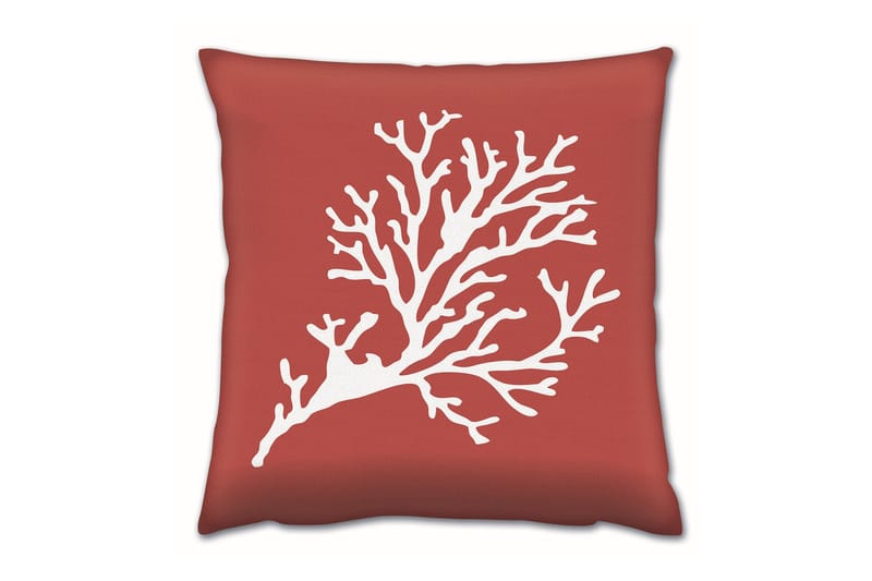 Kudde Gravel 43x43 cm - Röd/Vit - Textil & mattor - Kudde & kuddfodral - Prydnadskudde & soffkudde