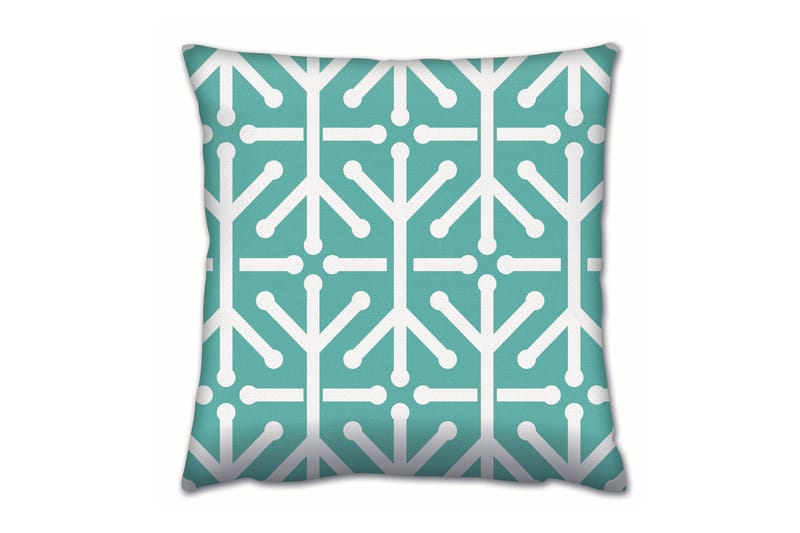 Kudde Gravel 43x43 cm - Turkos/Vit - Textil & mattor - Kudde & kuddfodral - Prydnadskudde & soffkudde