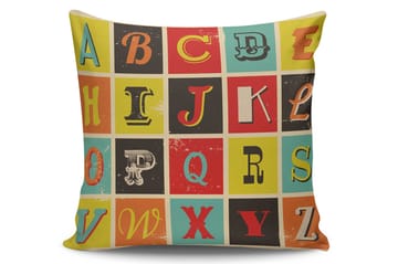 Kudde Kissy 45x45 cm - Flerfärgad - Textil & mattor - Kudde & kuddfodral - Prydnadskudde & soffkudde