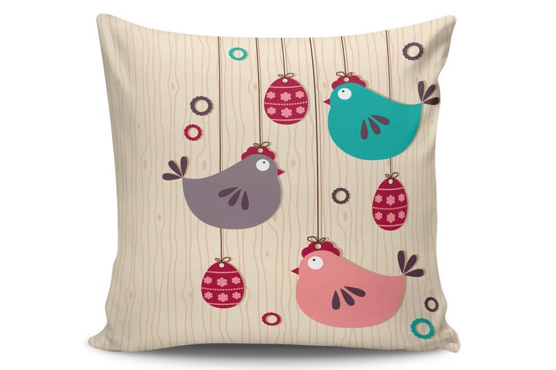 Kudde Kissy 45x45 cm - Flerfärgad - Textil & mattor - Kudde & kuddfodral - Prydnadskudde & soffkudde