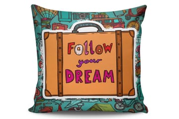 Kudde Kissy 45x45 cm - Flerfärgad - Textil & mattor - Kudde & kuddfodral - Prydnadskudde & soffkudde