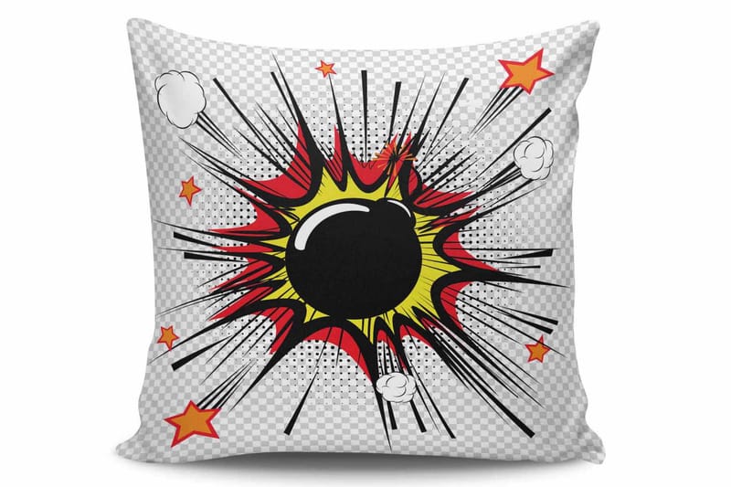 Kudde Kissy 45x45 cm - Flerfärgad - Textil & mattor - Kudde & kuddfodral - Prydnadskudde & soffkudde